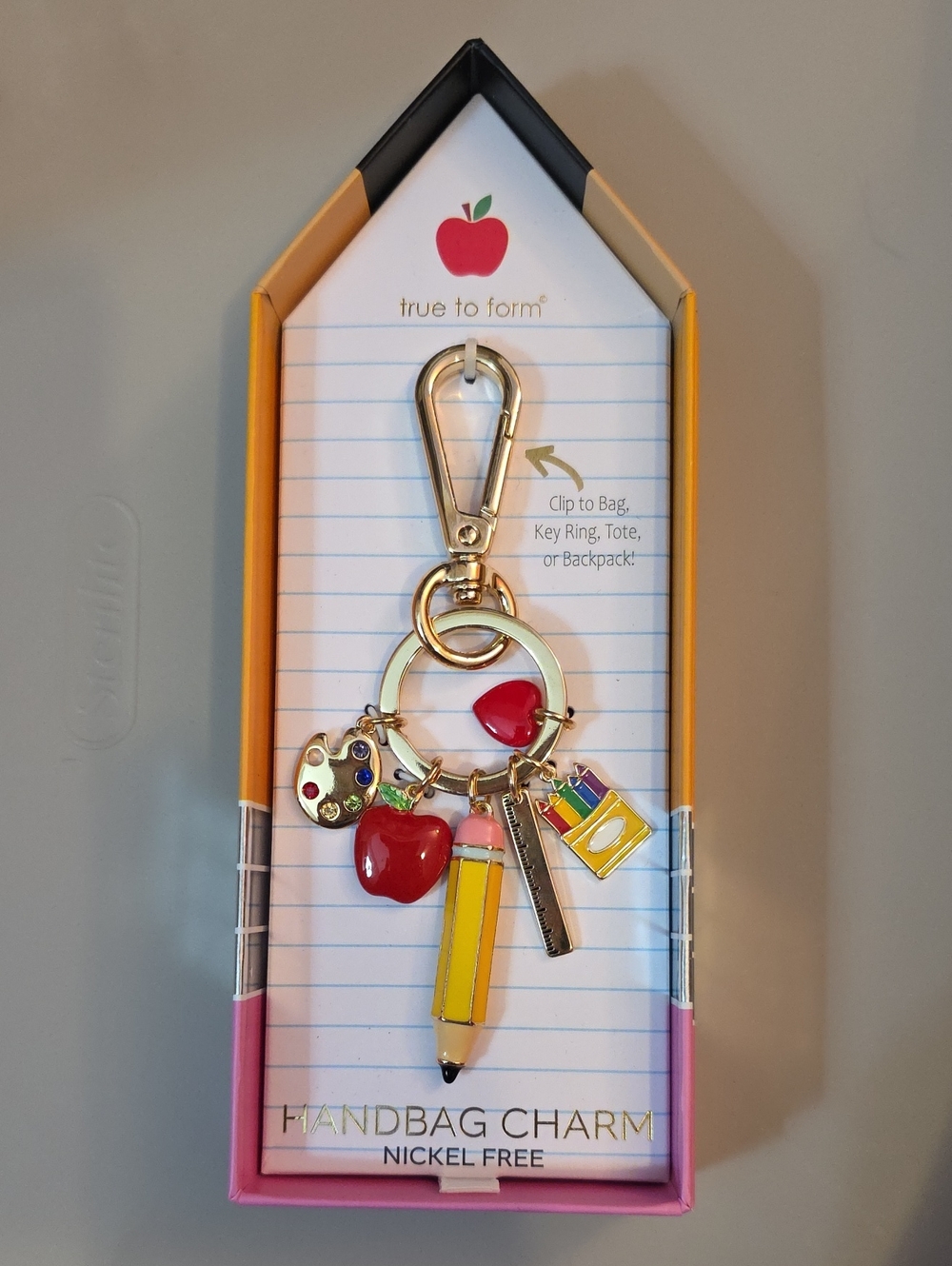 Trye To Form Key & Bag Charm
